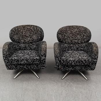 A pair of 'Sting' easy chairs, Brunstad, Norway.