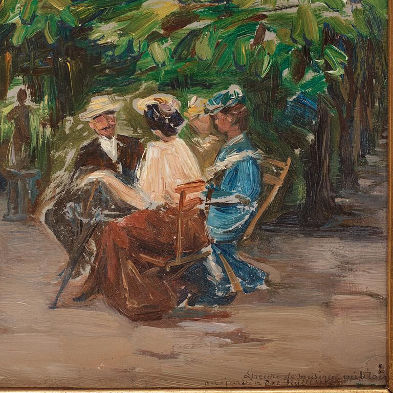 Ingeborg Westfelt-Eggertz, "L'heure de musique militaire au jardin de Tuilleries".