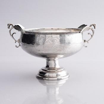 A Swedish 18th century silver bowl, mark of Christoffer Bauman, Hudiksvall 1795.