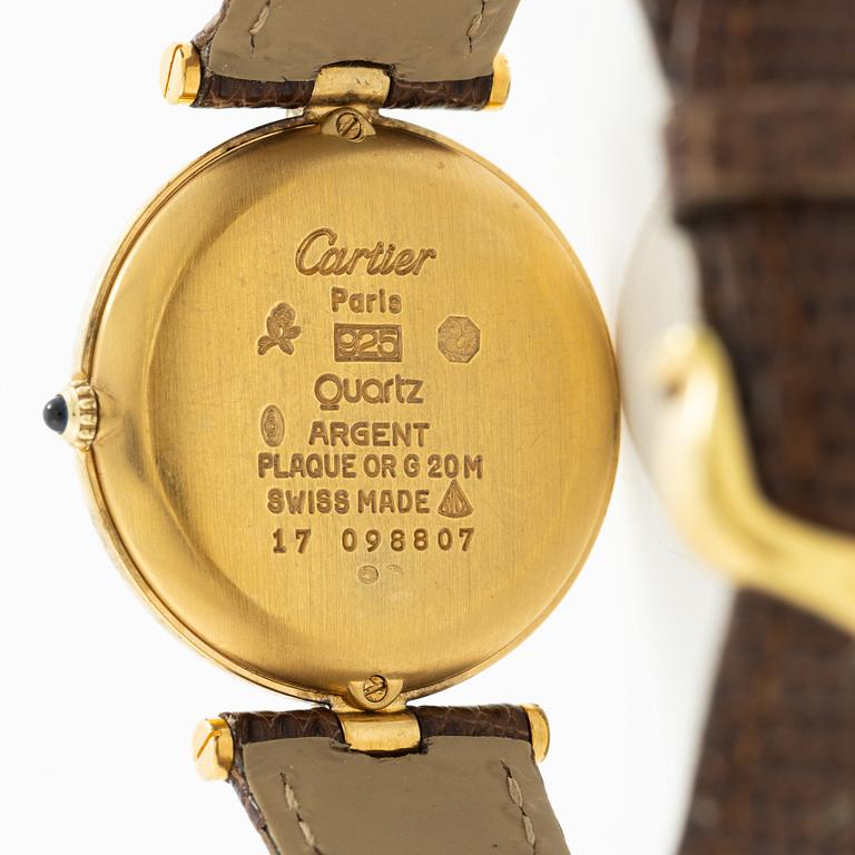 must de Cartier, Vendôme, wristwatch, 30 mm.