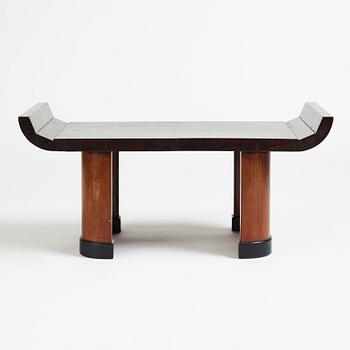 A Modernist mahogany stool, 1920's-30's.