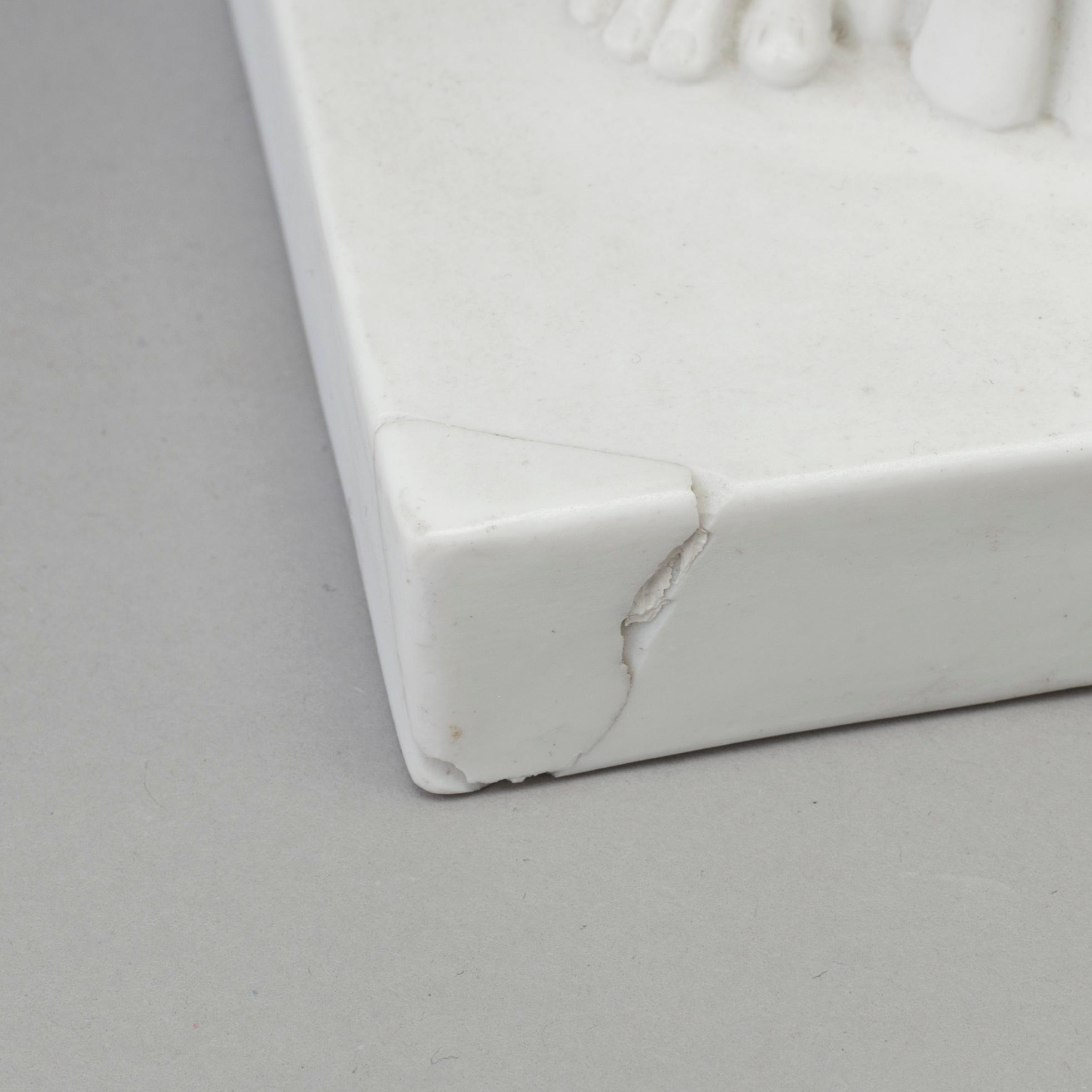 A bisquit figure of 'the Apostel Paulus' after Bertel Thorvaldsen. Royal Copenhagen, Denmark, 1860's.