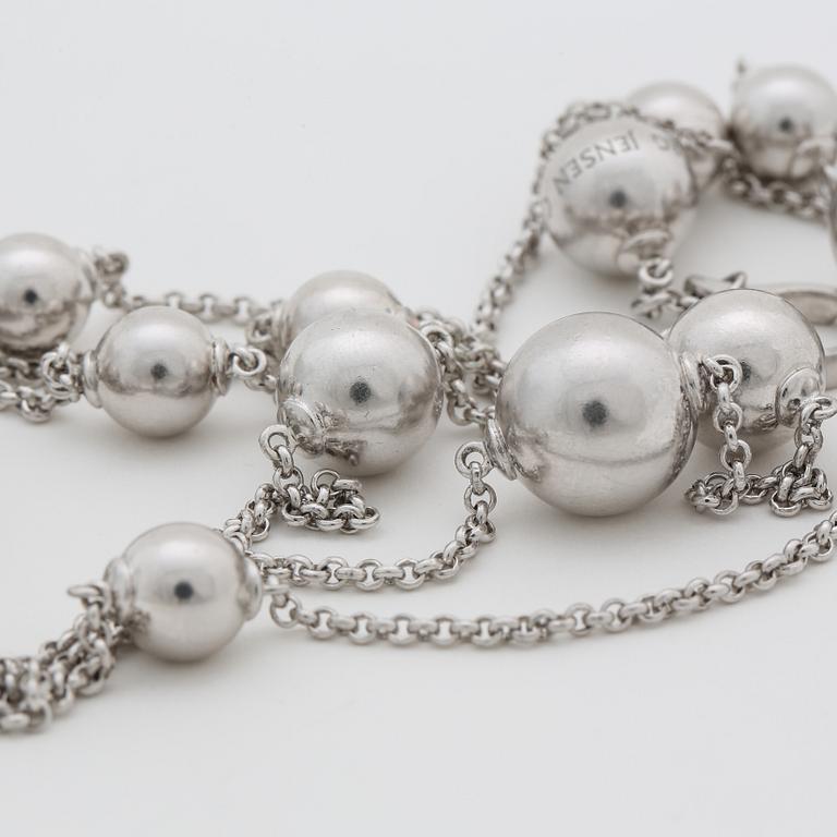 GEORG JENSEN, "Sphere", necklace sterling silver.