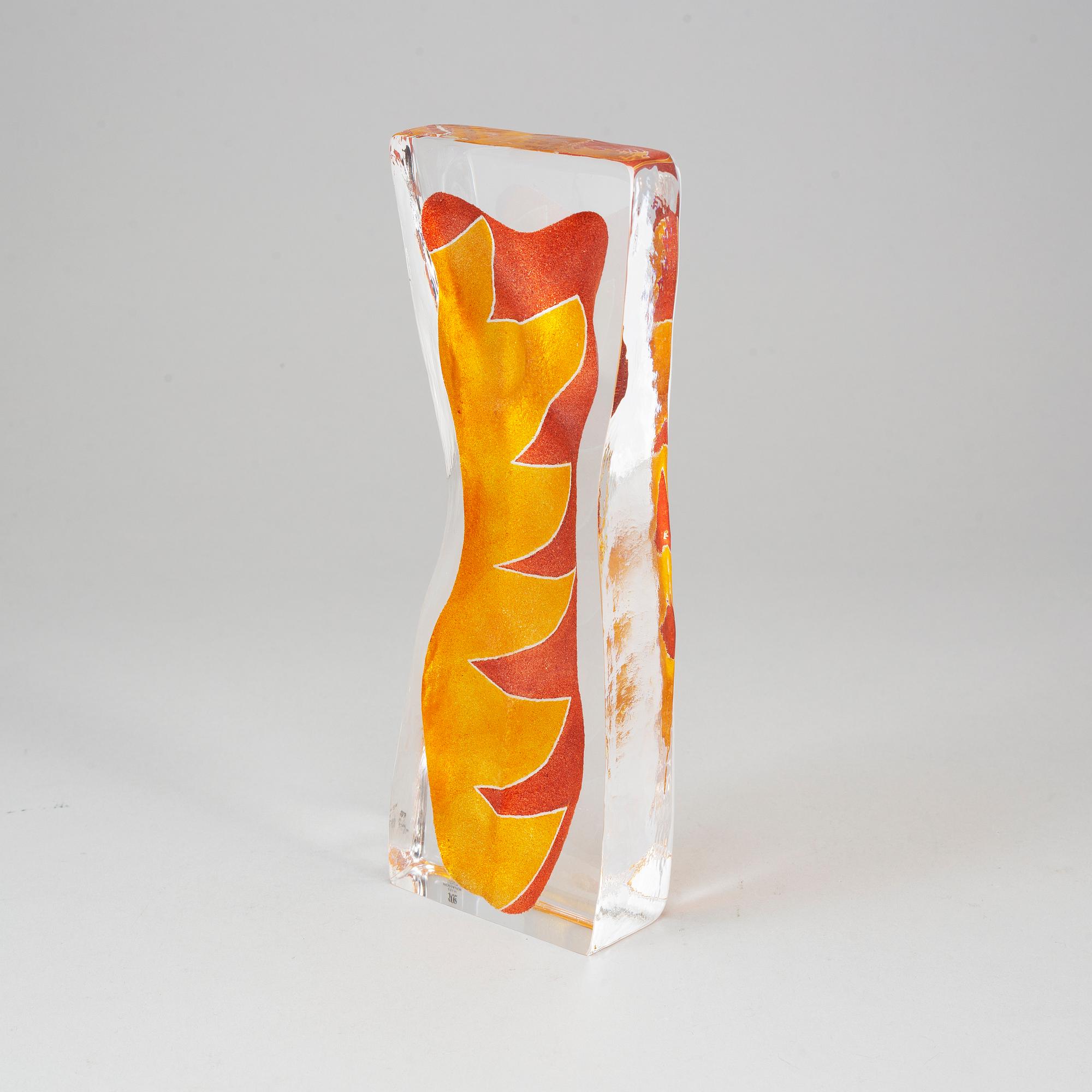 ERIK HÖGLUND AND ERIKA HÖGLUND, two glass sculptures, Strömbergshyttan  and Målerås.