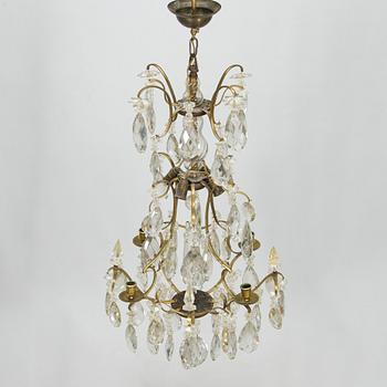 A Rococo style chandelier, first half of the 20th century.