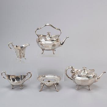 A Scottish five-piece silver tea service, 1911-2.