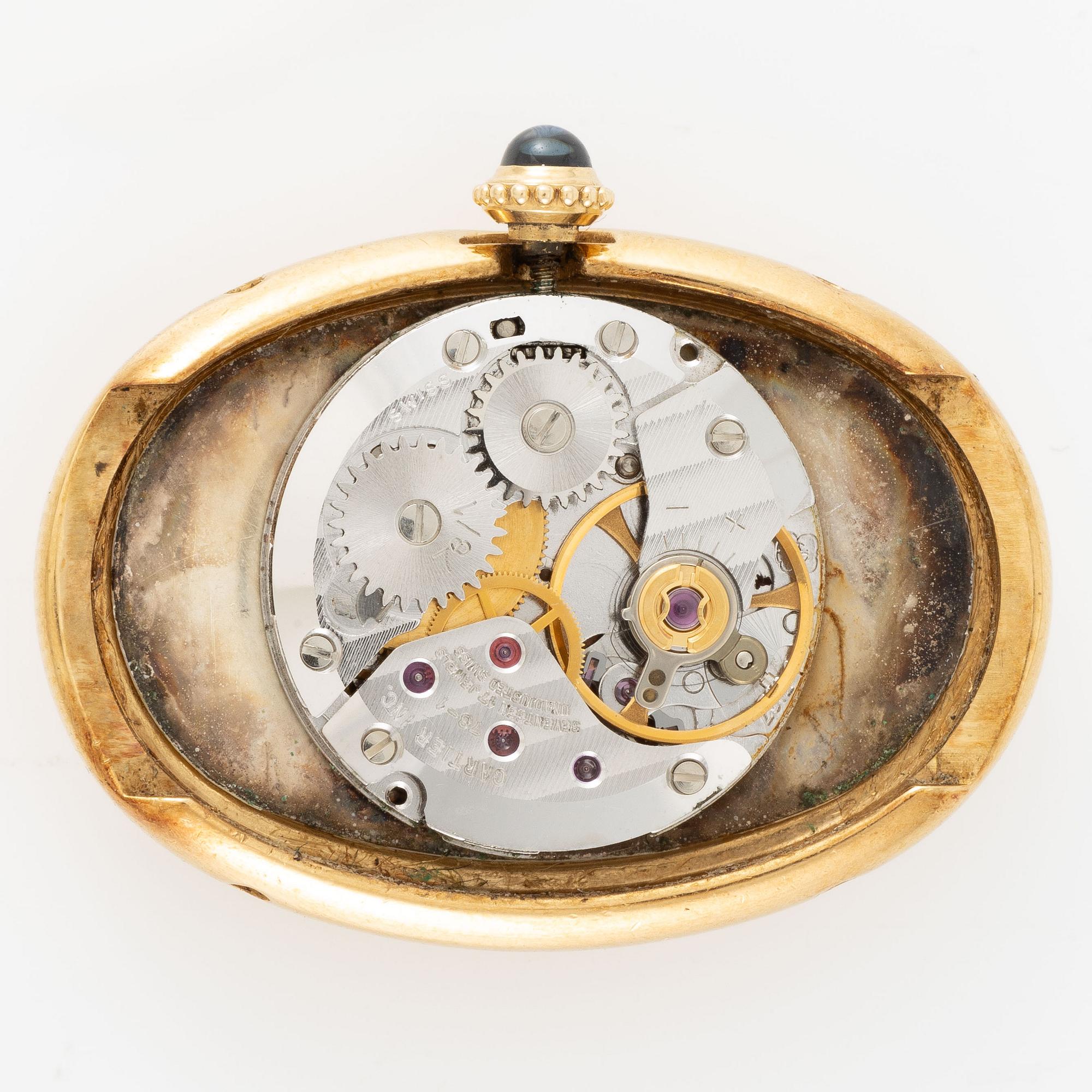 Cartier, Baignoire, "Paris Dial", ca 1980.