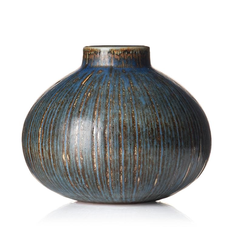 Carl-Harry Stålhane, a unique stoneware vase, Rörstrand, Sweden, 1959.