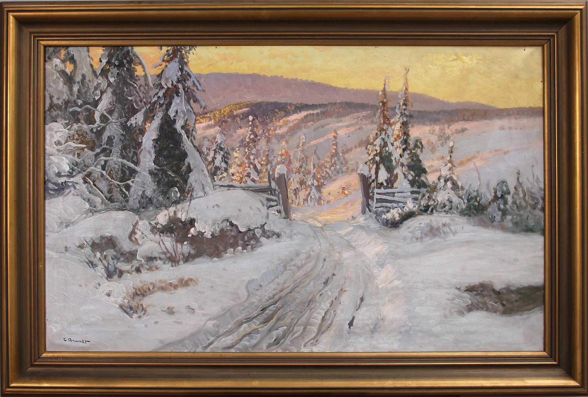 CARL BRANDT, olja på duk, sign.