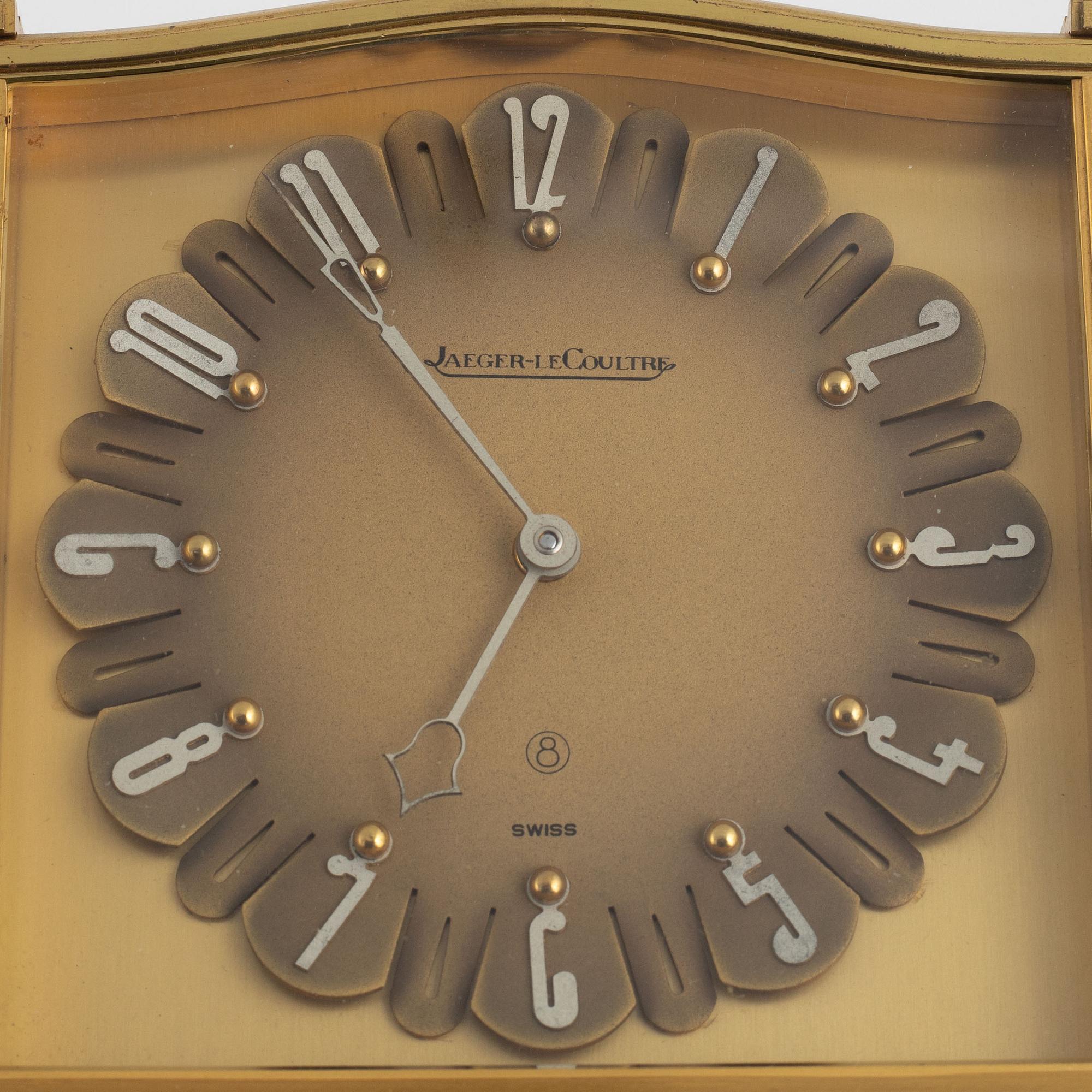 Jaeger LeCoultre, table clock, second half of the 20th century.