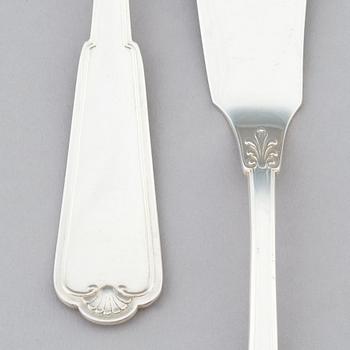 A Swedish 20th Century silver cutlery-set of 114 pieces, marks of WA.Bolin, Stockholm 1920 and 1933.