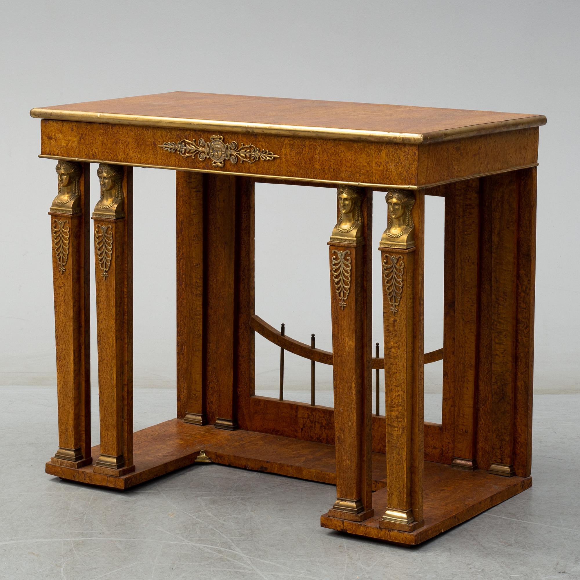 An early 19th century console table.