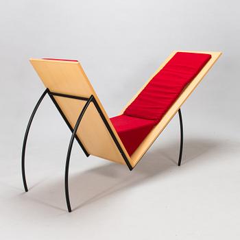 Anne Jaakkola, prototyp fåtölj, Kawase Mokko 1993.