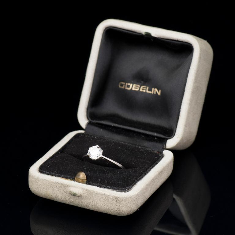 RING, briljantslipad diamant, 18K vitguld.