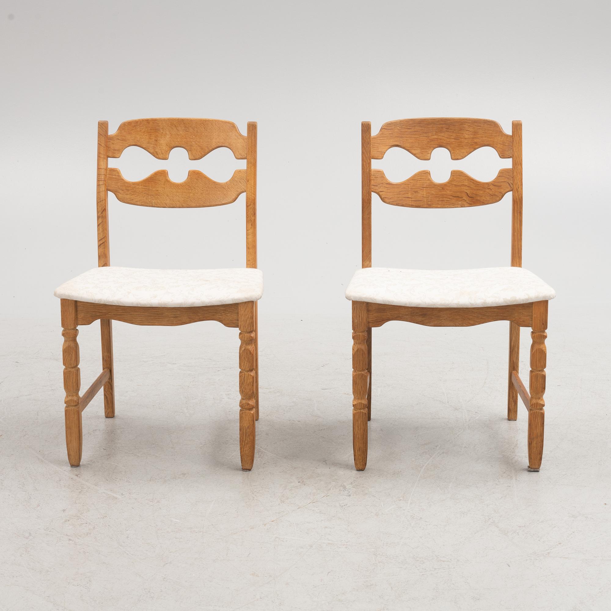 Henning Kjaerulf, stolar 6 st "Razor Blade", Danmark, 1900-talets andra hälft.