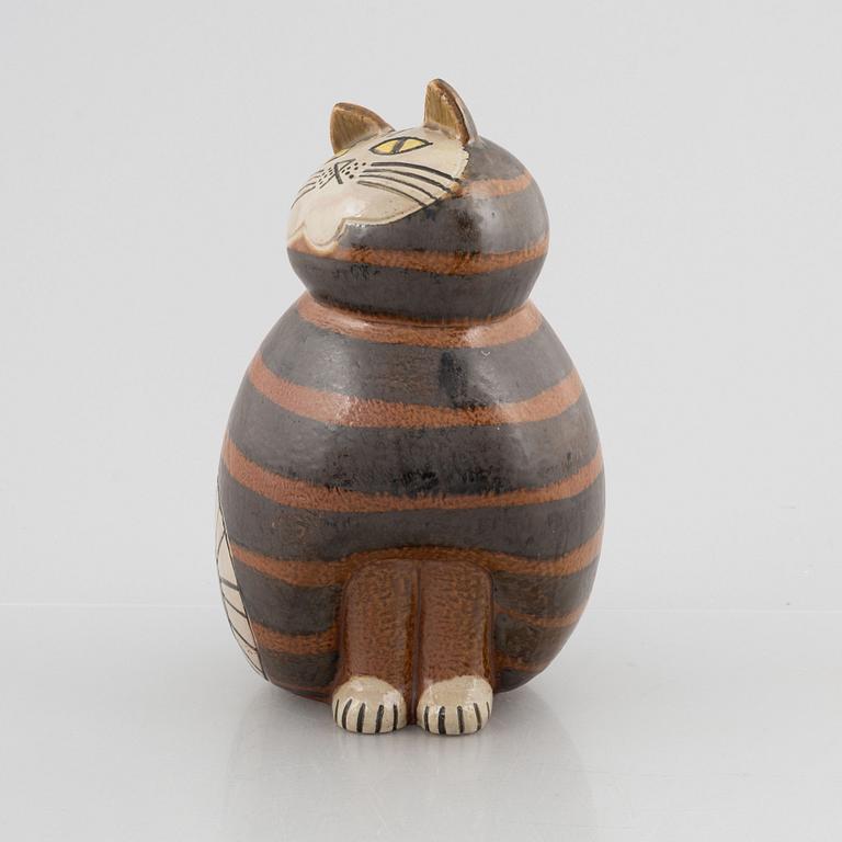 Lisa Larson, skulptur, "Maxikatt", stengods, Gustavsberg, ur serien "Stora Zoo".