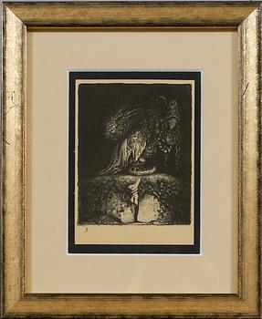 John Bauer · JOHN BAUER, litografi, osignerad.