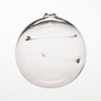 Timo Sarpaneva, three "Aurinkopallo" (Sun Ball) art glass pieces, Iittala.