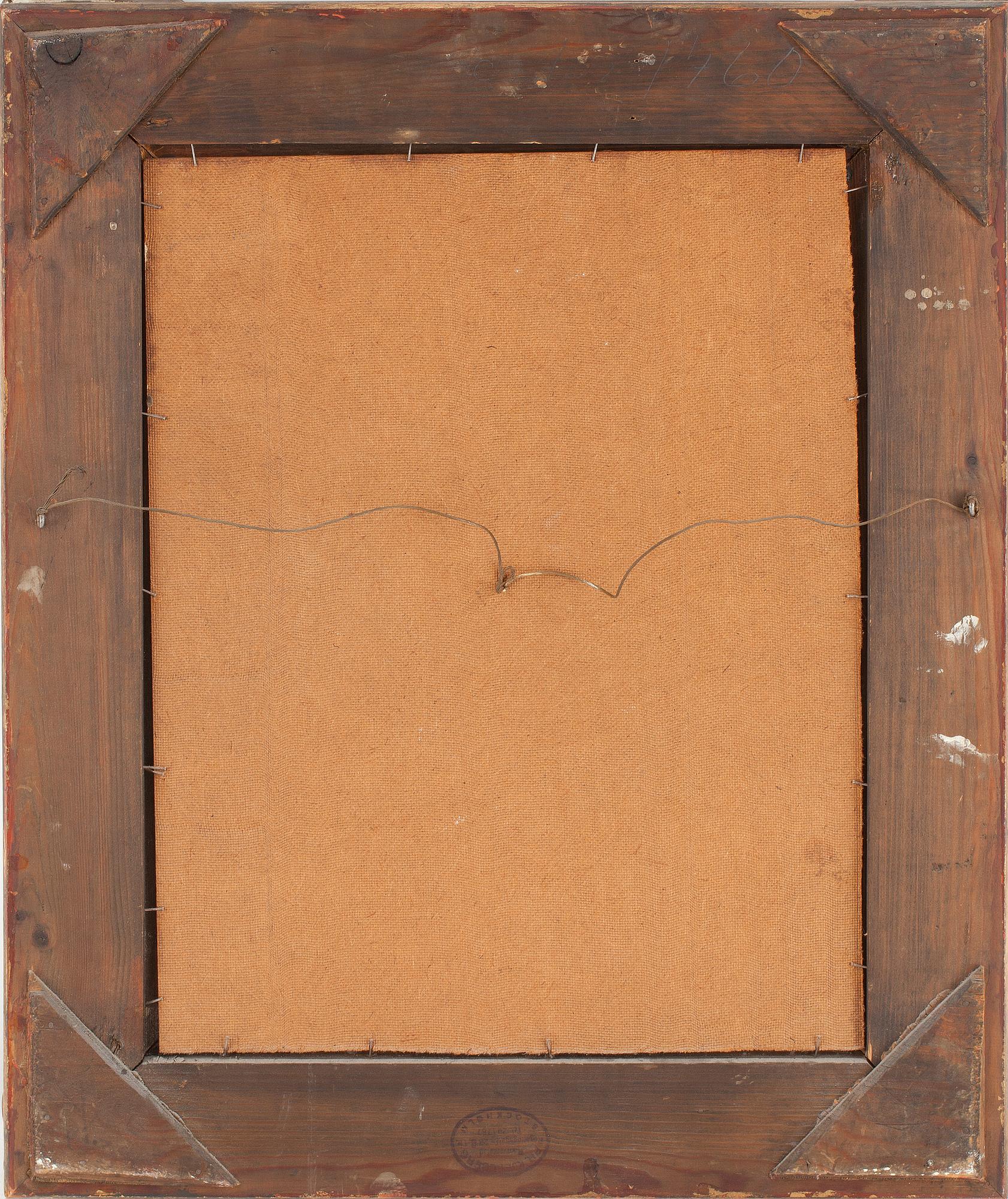 LOUIS SPARRE, olja på pannå, sign o dat -34.