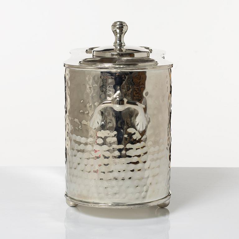 Wine cooler, silver plate, period.