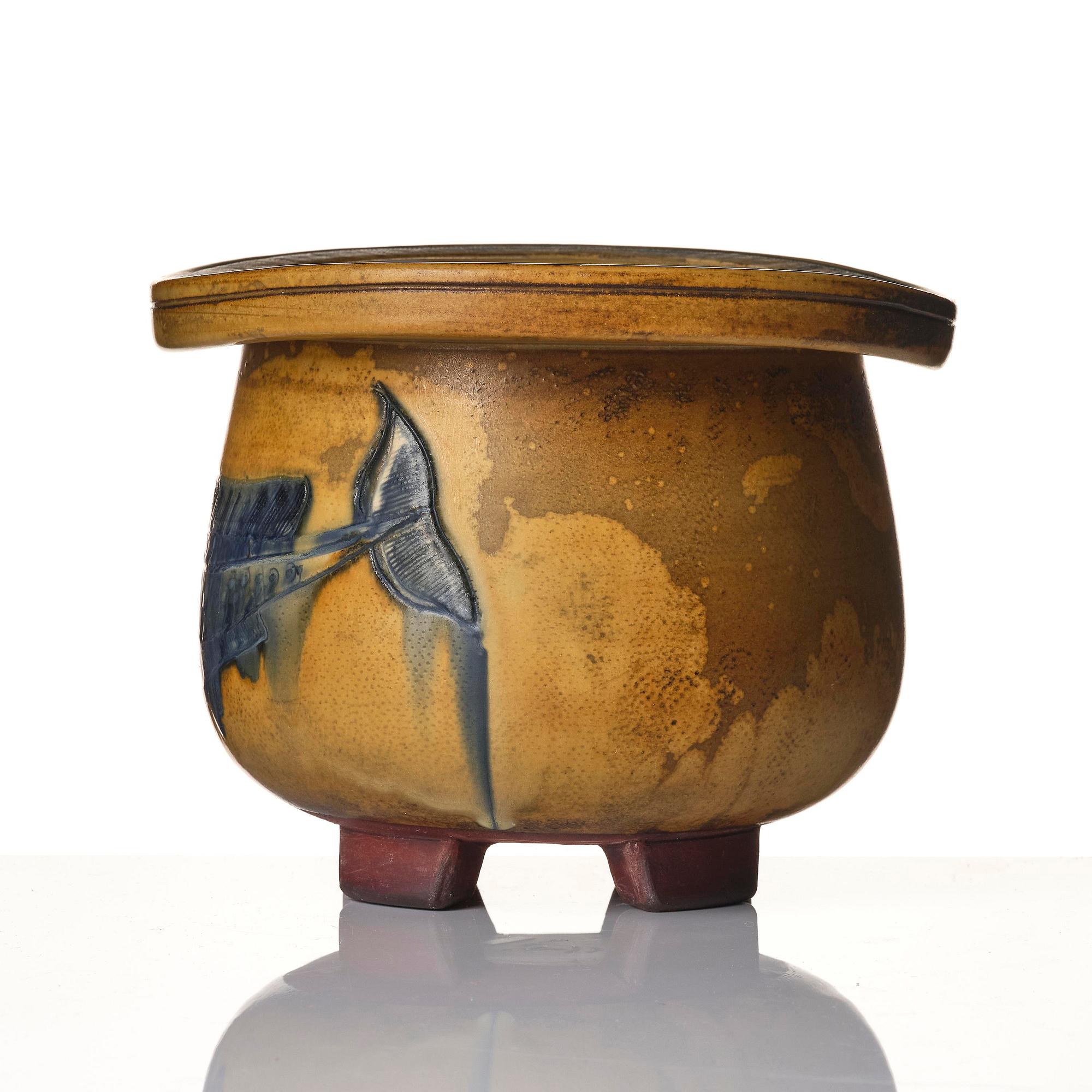 Wilhelm Kåge, a Farsta stoneware urn, Gustavsberg Studio 1953, provenance Wilhelm Kåge.
