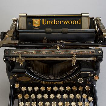 An Underwood typewriter, USA, early 20th Century.