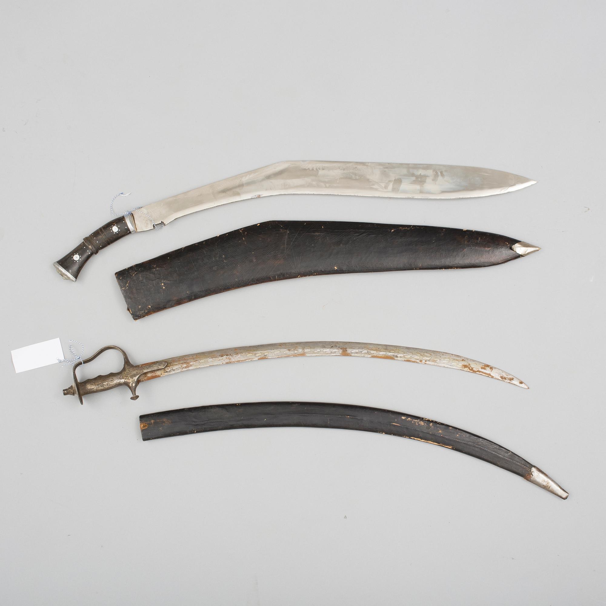 SABEL samt KUKRI, bland annat Indien, 1900-tal.