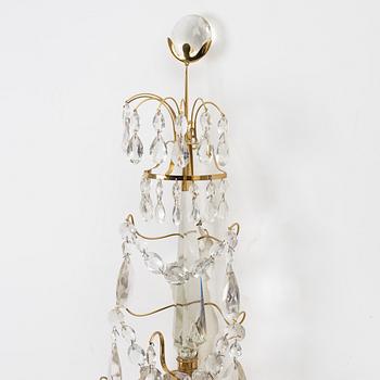 Wall lights, a pair, Gustavian style, 20th century.