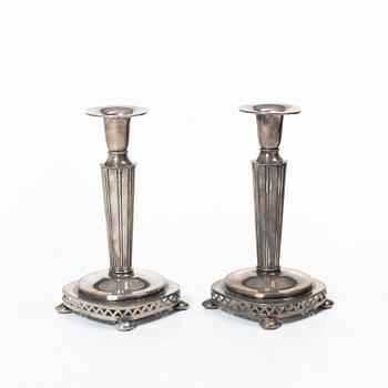 A pair of silver candlesticks, Tenn & Silver AB, Gothenburg, 1941.