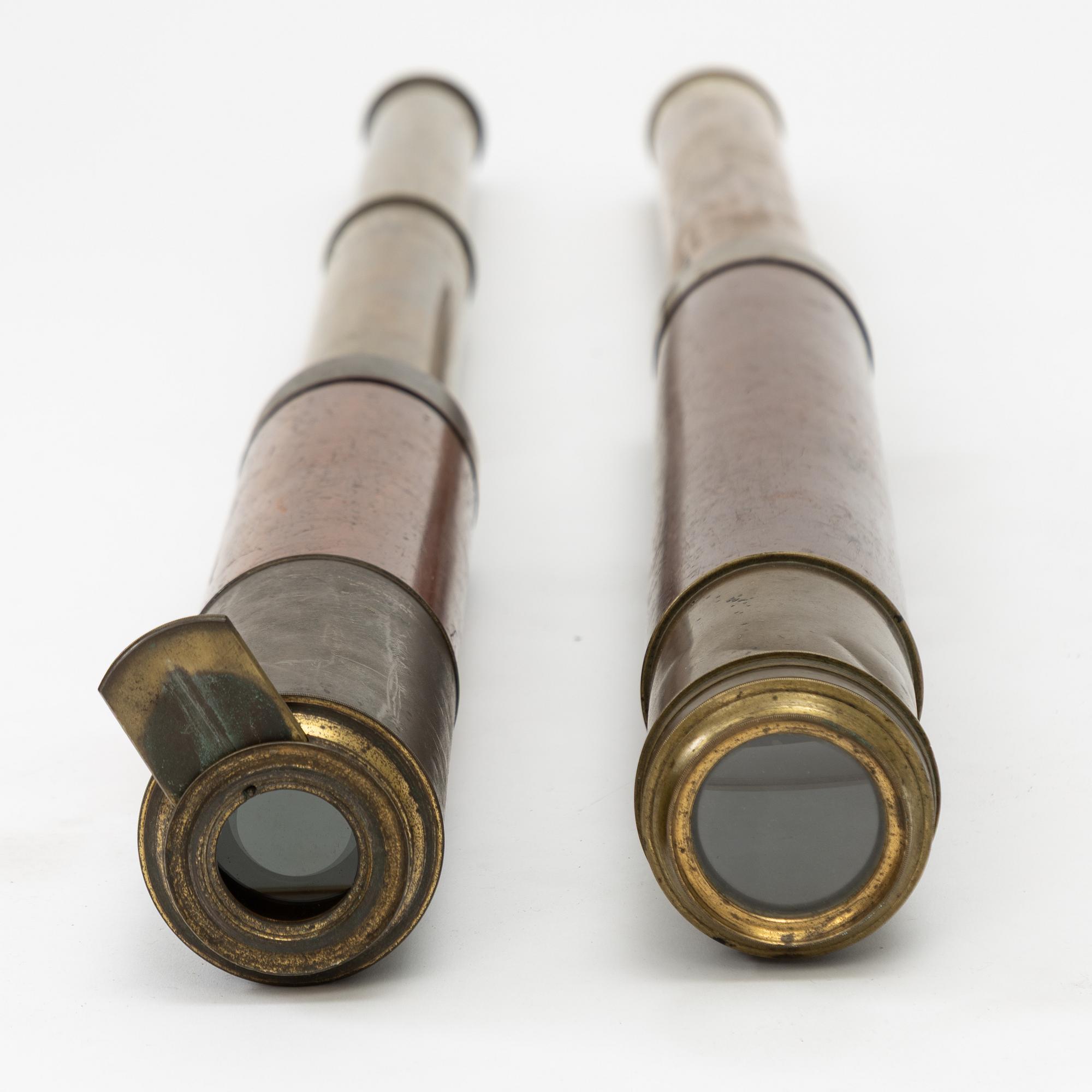 Two telescopes 18th/19th century.