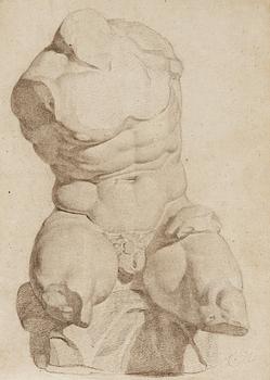 Constantin Hansen, A study after the Belvedere Torso.