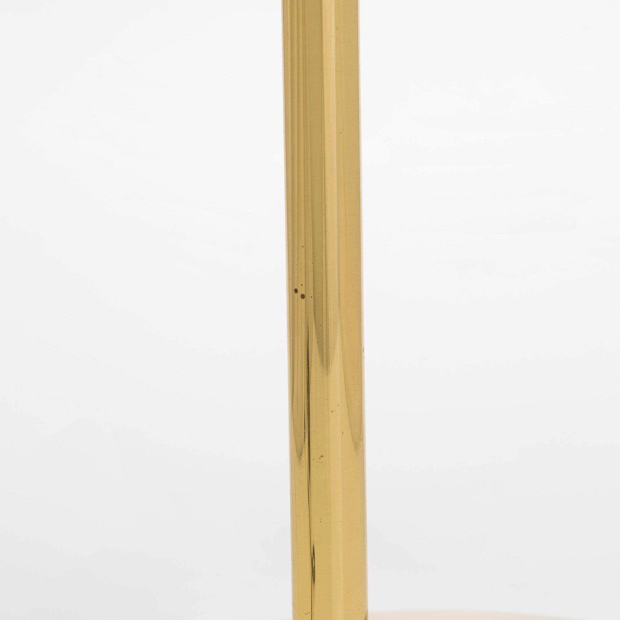 A Swedish late 20th-century brass table lamp.