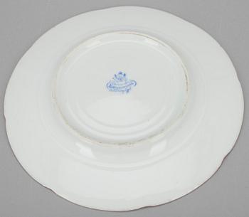 TALLRIK, porslin, Bröderna Kornilov, St. Petersburg 1861-1884, Ryssland.