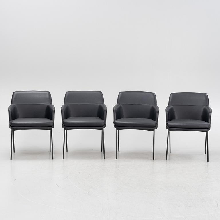 Claesson Koivisto Rune, four 'Montevideo' armchairs, Tacchini, Italy.