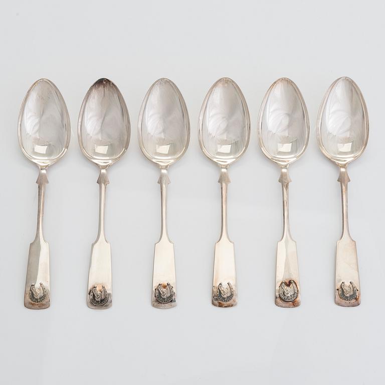 Skedar, 24 st, silver, Kuopion Kultaseppä Oy 1965-69.