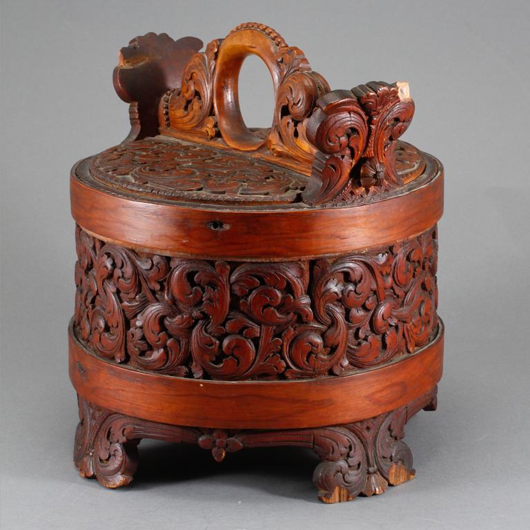 LOCKASK, barockstil, möjligtvis Tyskland, 1800-talets andra hälft.