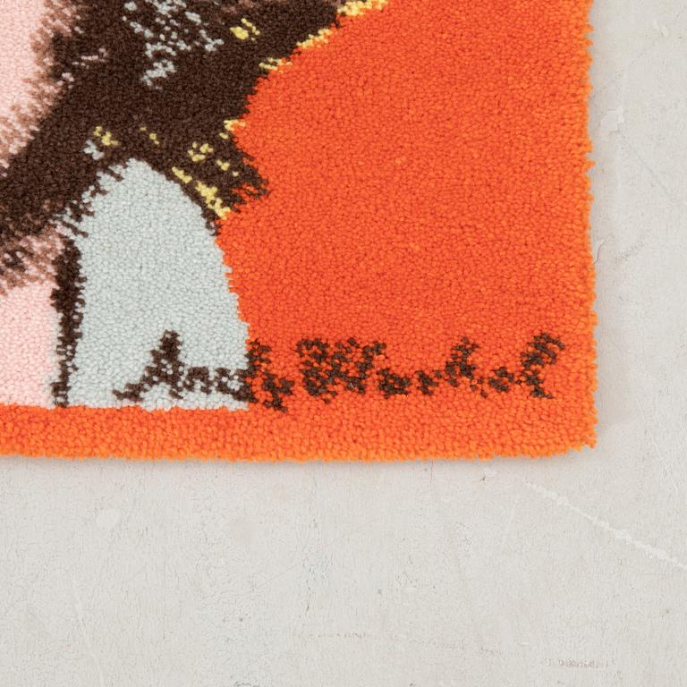 Andy Warhol efter, matta "Marilyn" maskintuftad ca 88x80 cm.