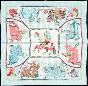SCARF, "Choc en Plumes", Christiane Vauzelles, Hermès, Paris.