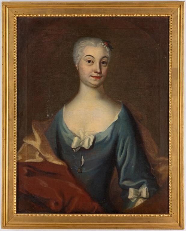 JOHAN HENRIK SCHEFFEL, hans krets, olja på duk.