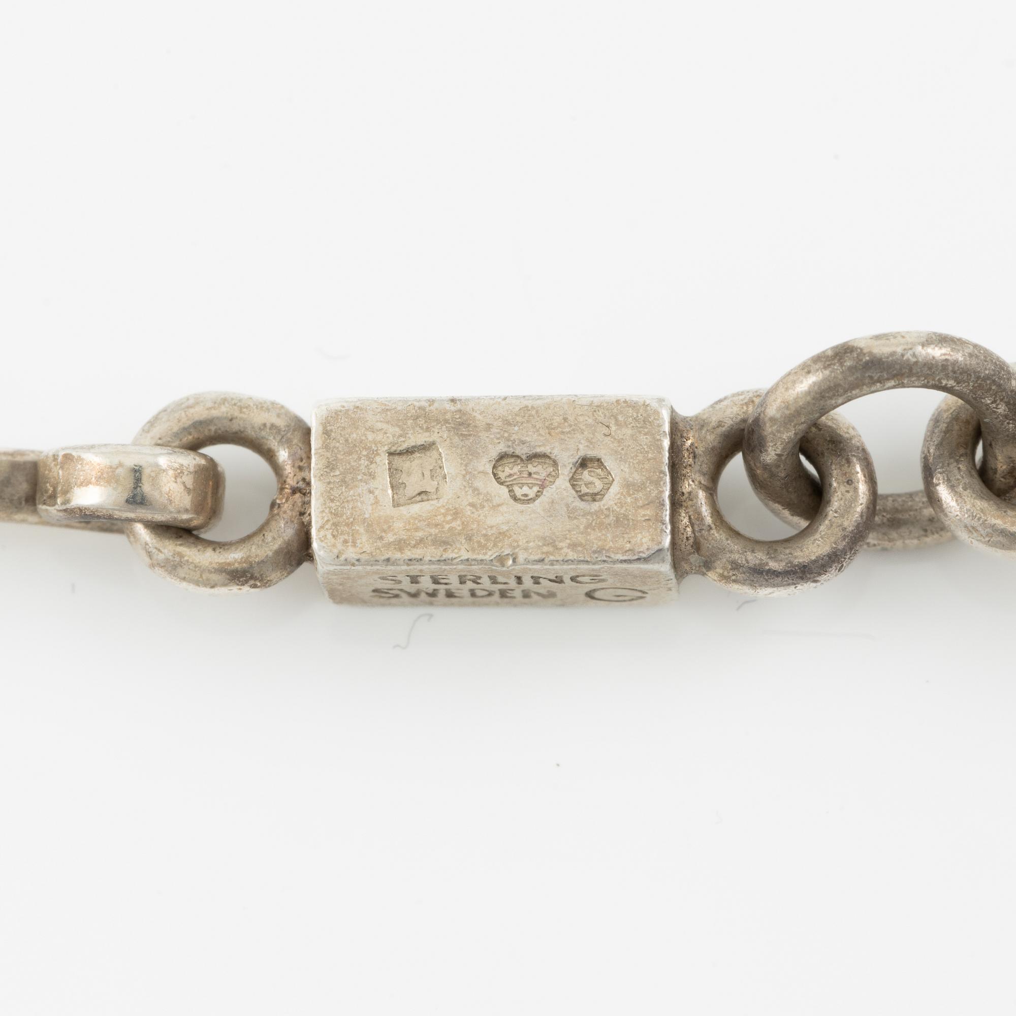Wiwen Nilsson, collier, silver, Lund 1960.