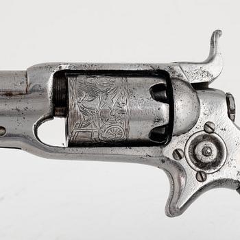 Slaglåsrevolver, Colt 1855 sidehammer "Root", i schatull, No 11808, 1856.