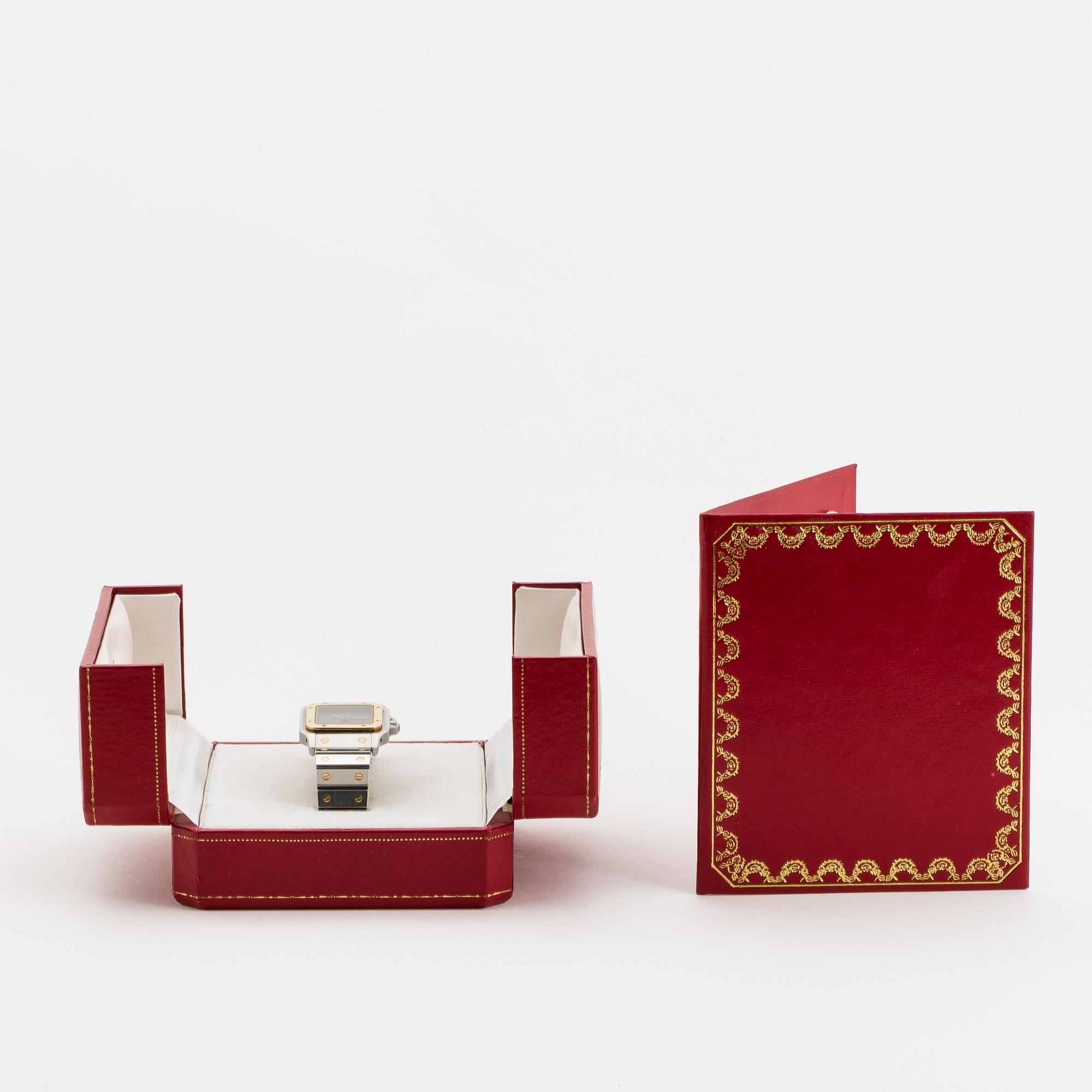 Cartier, Santos Carree, wristwatch, 29 x 29 (41) mm.