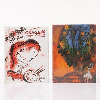 Marc Chagall, Books, 2 pcs, "Chagall - Lithographe III" and "Chagall - The Ceiling of the Opera".