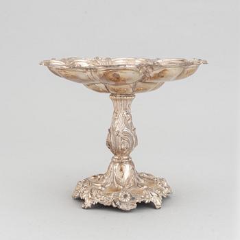 Gustaf möllenberg, skål, silver, nyrokoko, Stockholm, 1849.