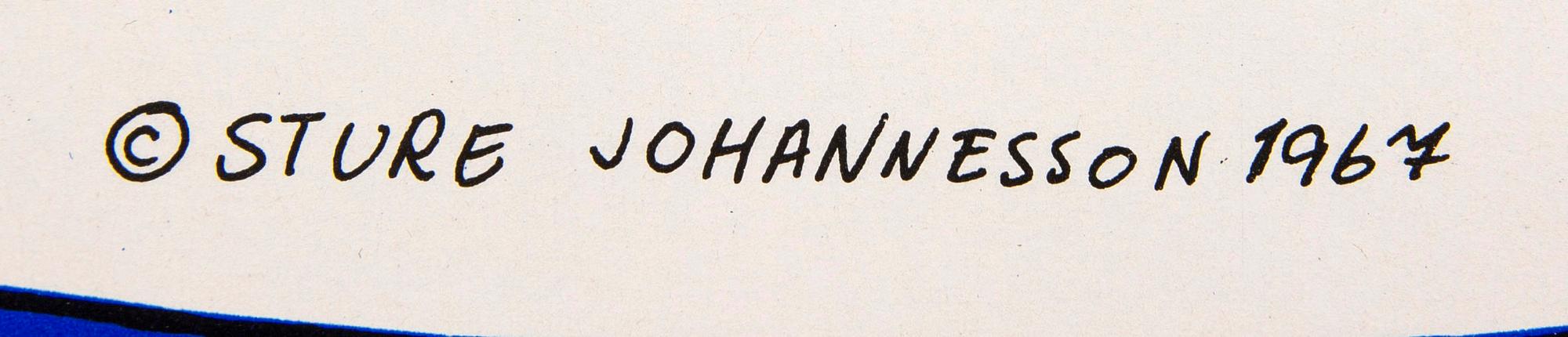Sture Johannesson, poster, "Turn On The Institutions", 1967.