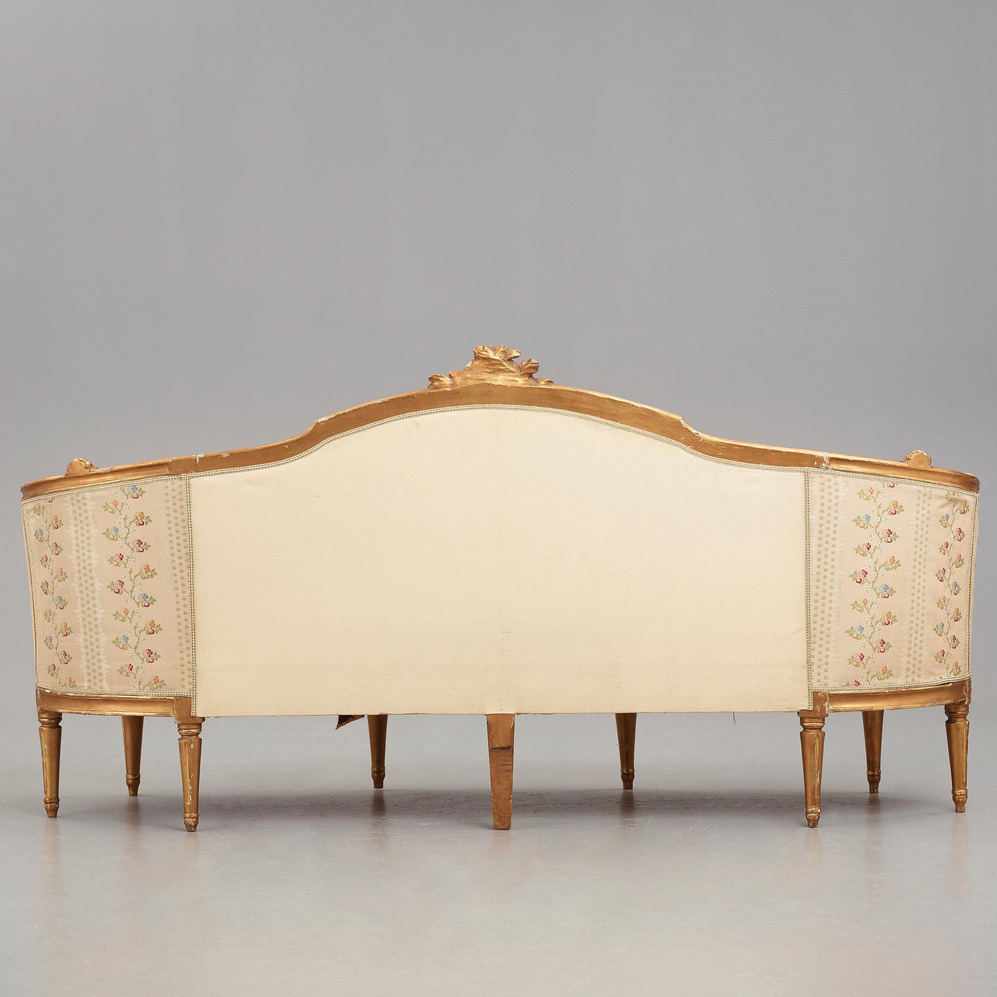 SOFFA, gustavianskt stockholmsarbete, 1700-talets slut.