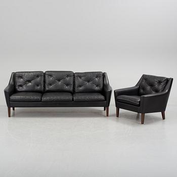 SOFFA OCH FÅTÖLJ, Dux, 1950-/60-tal.