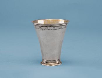 605. A BEAKER, silver. Bengt Collin Uppsala 1764. Weight 53 g.