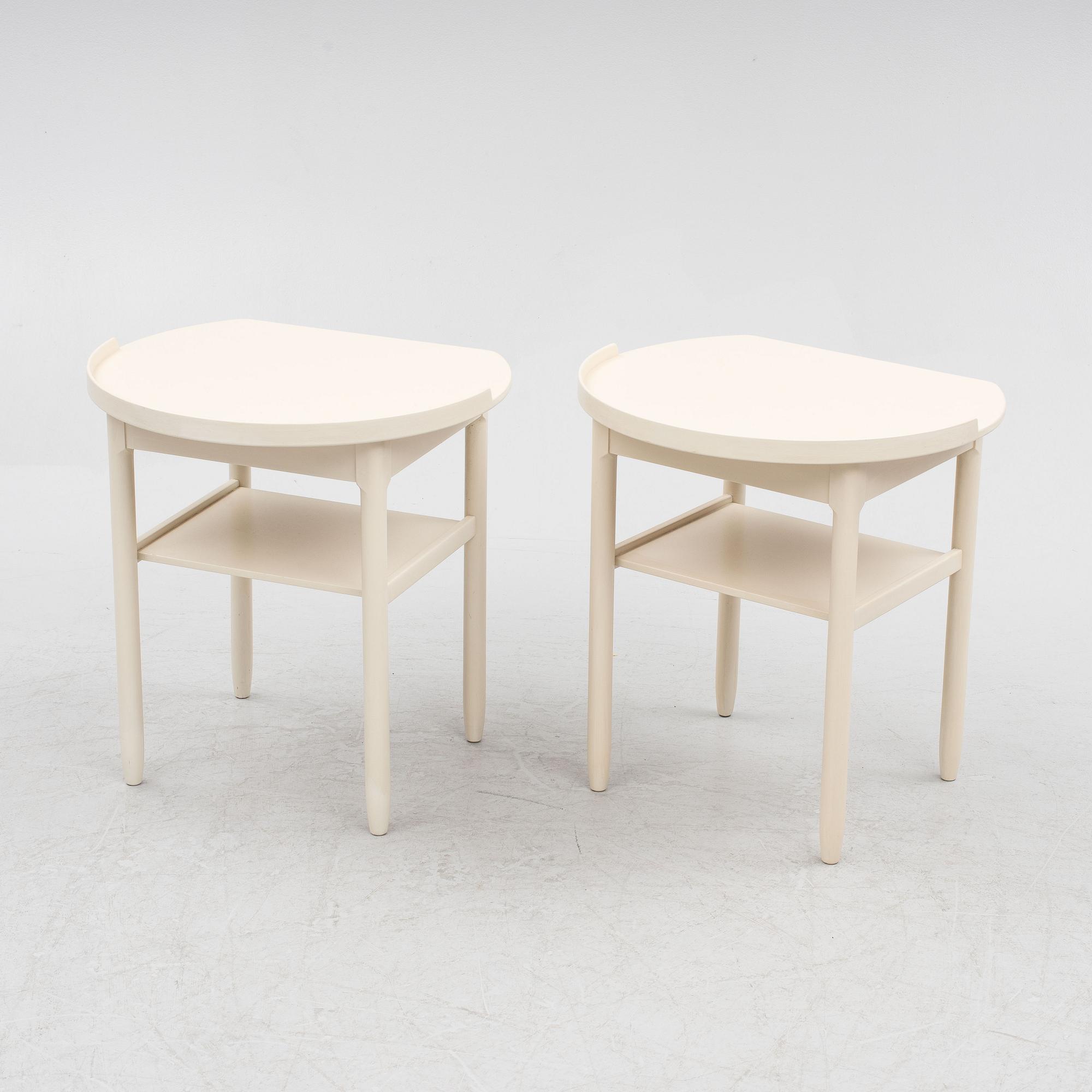Sven Engström and Gunnar Myrstrand, a pair of bedside tables, Bodafors 1960s.
