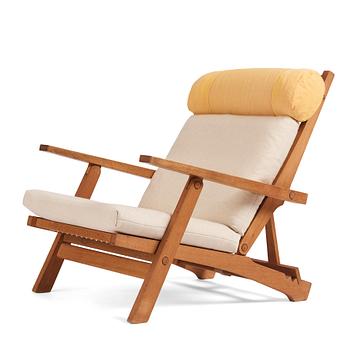 386. Hans J. Wegner, fällbar fåtölj, modell "AP-72", Anders Pedersen AP Stolen Danmark 1960-tal.